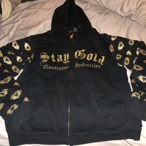 Clandestine Industries Stay Gold Hoodie